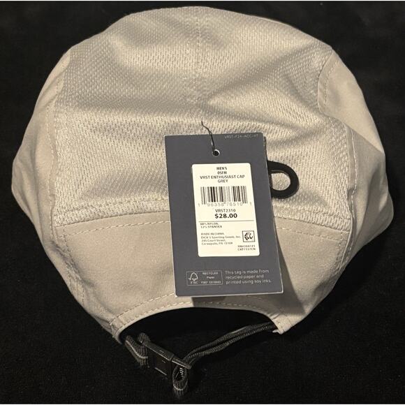 NWT VRST Men's 5 Panel Enthusiast Cap Snapback Closure Breathable OSFM - Gray - Picture 3 of 5
